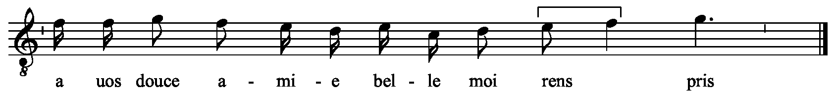Refrain musical notation